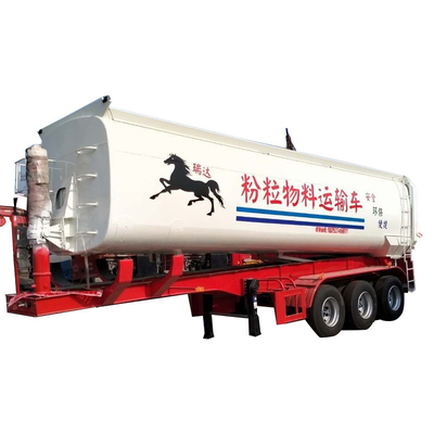 U-shaped Rear Tipping Semi Trailers for Powder Sludge Tank Rear Tipping Trailers